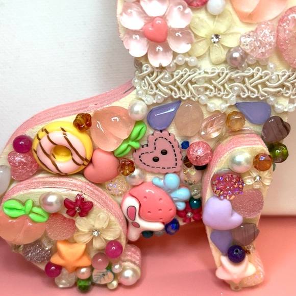 Handmade beautiful flat back buttons cat decoration - Picture 4 of 8